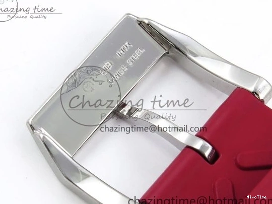 MIROTIME 0301 Reliable Portuguese Chrono IW3716 Z+F 1:1 Best Edition Red Dial on Red Rubber Strap A 7015